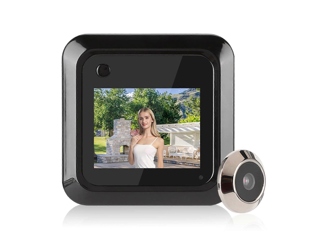 Visor De Porta Inteligente De 2,4 Polegadas, Campainha De Vídeo Com Tela Lcd Tft Câmera Hd De 0,3 Mp E Ângulo Amplo De 95° Para Casa Slowmoose