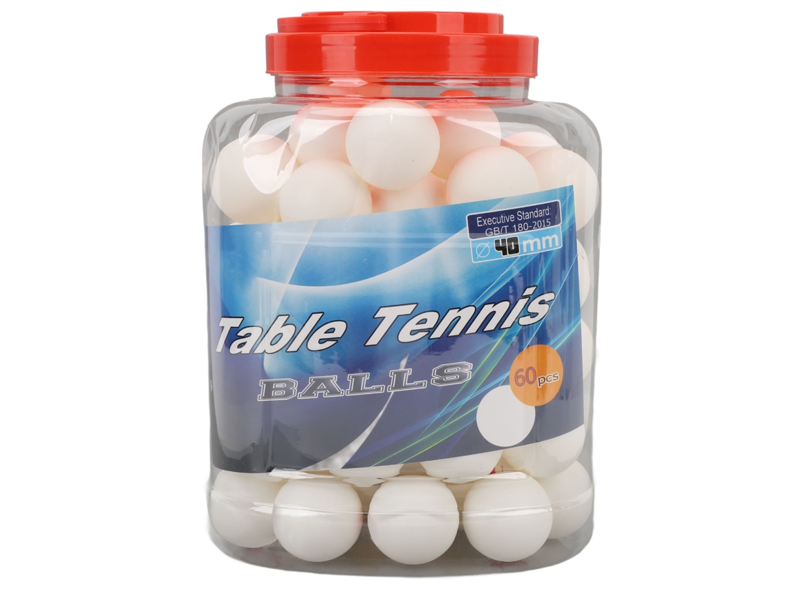 60 Bolas De Tênis De Mesa Profissionais Padrão Alta Elasticidade Kit Para Treinamento E Entretenimento Branco