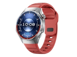 Bracelete para Huawei Watch Gt 6 Pro XIAOMOYU em Silicone Esportivo Granulado com Fivela Reversa Vermelha