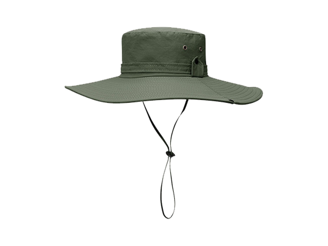 2026 chapéu Bucket de Aba Larga Upf50+ Respirável para Homem Caminhada Praia Verde Od