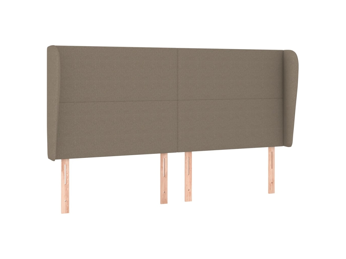 Headboard, Headboards Vidaxl Cinzento-acastanhado Tecido (183 X 23 X 118/128 Cm)