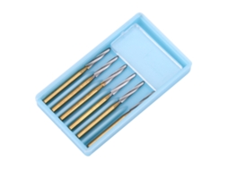6 Peças De Brocas De Carbeto De Tungstênio Aço Para Corte De Corona Dental De Alta Velocidade 25mm