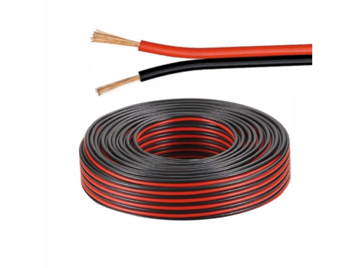 Cabo Coluna 2x0.75mm Preto/vermelho DIV