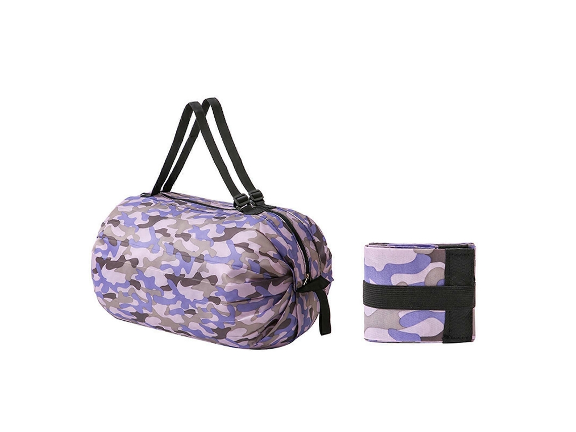 Sacola de Compras Reutilizável de Grande Capacidade em Nylon com Design Dobrável para Facilitar o Transporte. Multicolorida. GOKOCO