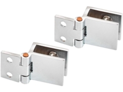 Conjunto De Dobradiças Liga Zinco Para Porta Vidro, Dobradiça De Chuveiro 180° E 90°, Para Vidros De 5mm A 8mm Espessura