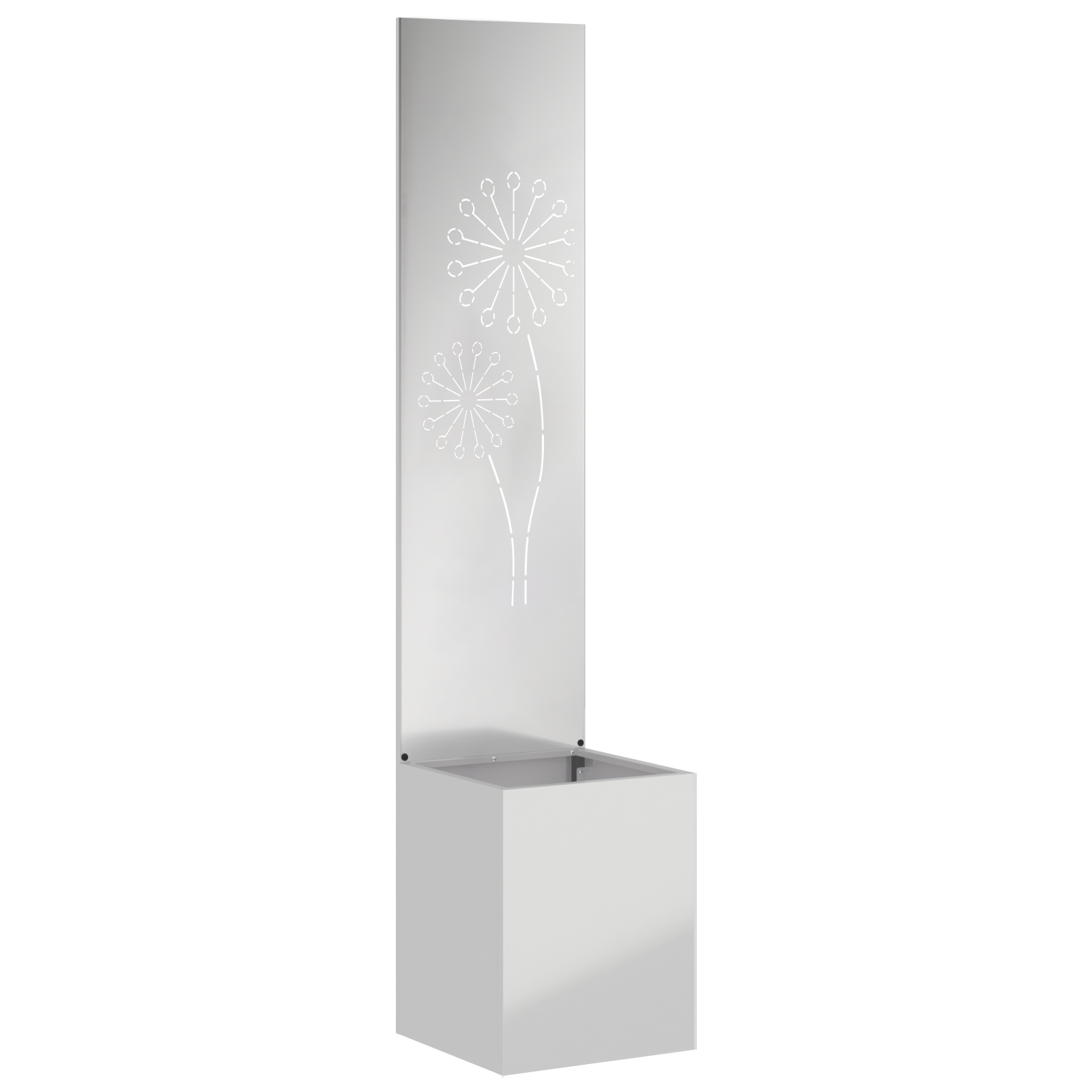Conjunto 1 Tela De Jardim Vidaxl Prateado Aço (32 X 32 X 150 Cm)