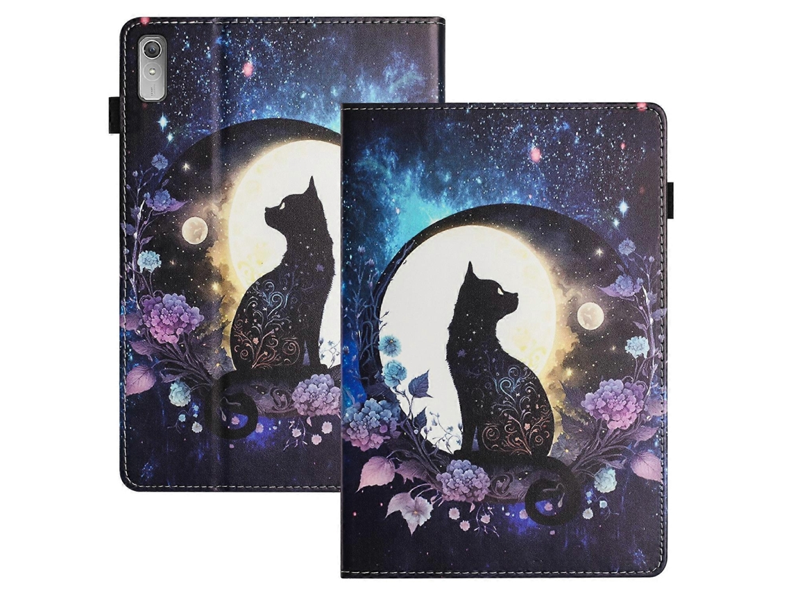 Capa De Couro Inteligente Com Textura De Lichia Costurada Para Tablet Lenovo Tab P11 Gen 2