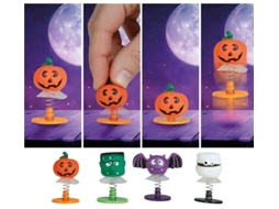 Saco com 4 bonecos saltadores de Halloween 4,5 cm