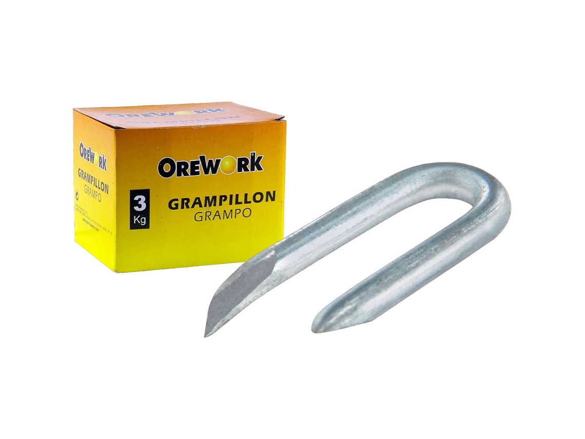 Grampillón galvanizado - 19x35 mm