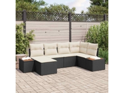 Vidaxl Conjunto De Sofá De Jardim 7 Unid. 6-número De Lugares