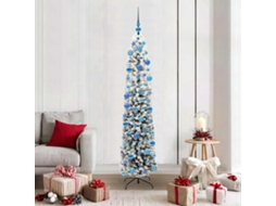 Vidaxl Árvore De Natal Artificial Verde 180 Cm Pvc E Aço E Plástico