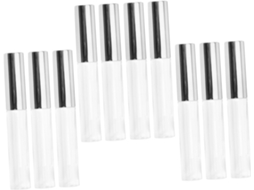 Pacote Com 10 Tubos Circulares Vazios Para Brilho Labial, 10ml