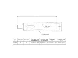 Laxiscreed Broca Com Inserto Morse Taper, Alta Precisão 0.015mm, Dureza 50hrc