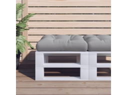Vidaxl Almofadão Para Paletes 58x58x10 Cm Tecido Cinza