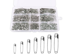 Linjou 460 Alfinetes De Segurança Premium, 7 Tamanhos Com Caixa De Armazenagem, Para Roupas, Artesanato, Costura E Alfaiataria
