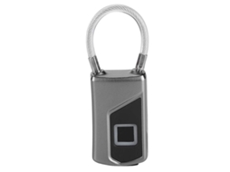 Candado com impressão digital, resistente à água IP66, sem chave, recarregável via USB, seguro para portas S/MARCA