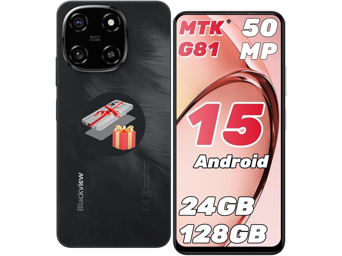Smartphone BLACKVIEW COLOR 6 (6.67'' - 24 GB - 128 GB - Preto)