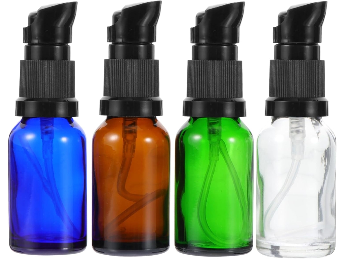 De 20 Frascos De Vidro Recarregáveis Para Viagem, Ideais Para Cosméticos, Em Cores Sortidas