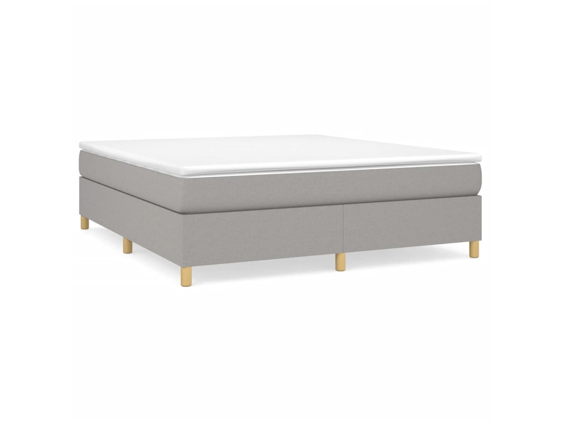 Box Spring Bed, Box Spring Beds Vidaxl Cinzeto Tecido (160 X 200 Cm)