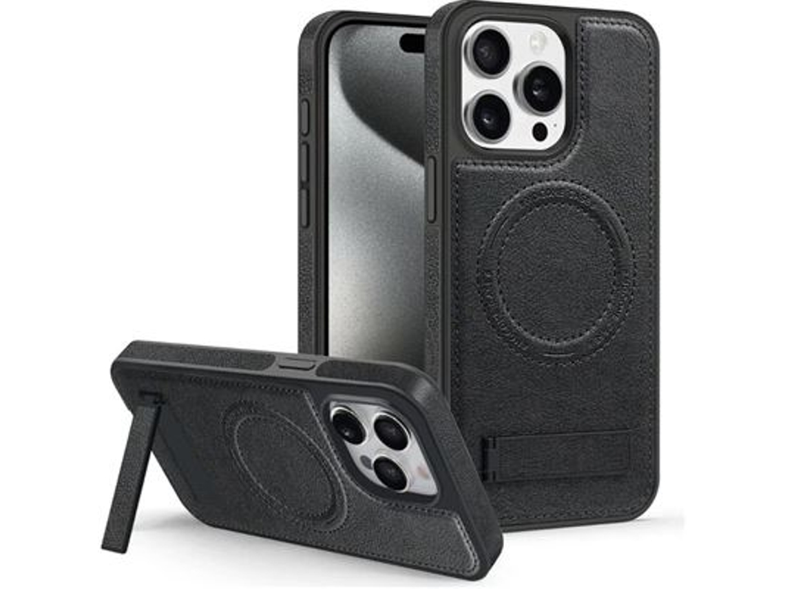 Capa Orysin Em Pele Com Magsafe E Suporte Integrado Para Iphone 16 | Proteção Elegante E Funcional