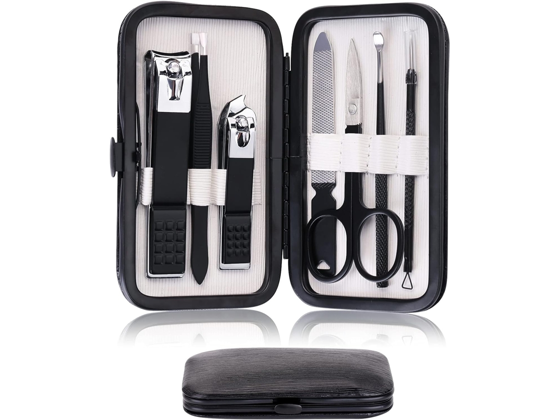 Lurelia Kit De Manicure E Pedicure, Em Aço Inoxidável, Portátil, Com Estojo, Para Cuidados Pessoais