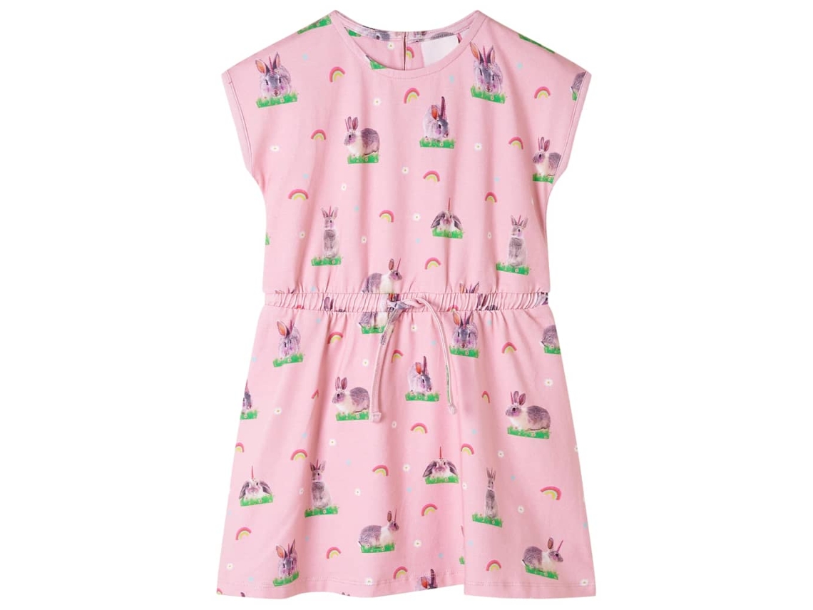 Vestido Para Criança Rosa-claro 140