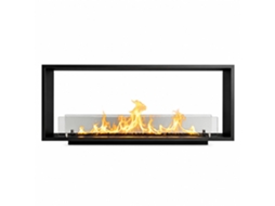 Lareira De Bioetanol Embutida De Dupla Face Venere120 Topline, 120x50 Cm