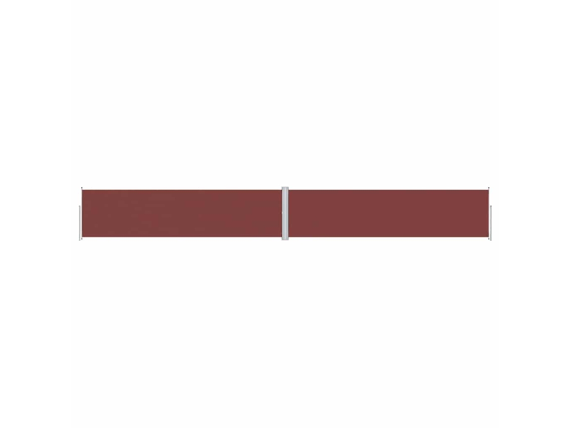 Conjunto 1 Toldo Lateral Vidaxl Marrom Tecido (1200 Cm)