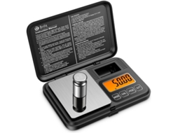 Balança Eletrônica Digital De Precisão 0, 01g 200g, Mini Balança Portátil, Balança De Bolso Profissional Com Pesos