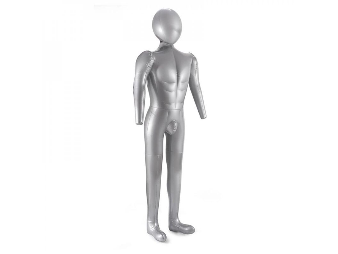2026-modelo Inflable De Cuerpo Completo De Pvc Plata Para Exhibir Ropa Interior Y Pantalones Hombres Y Mujeres Dej 1 Homem