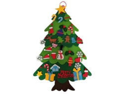 Rvore De Natal De Feltro Diy Para Presente Infantil, Com Desapegvel 32 Peas Ornamentos Para Decorao De Natal De Natal Hengjian