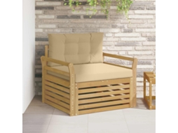 Vidaxl Sofá Exterior Poliéster Branco