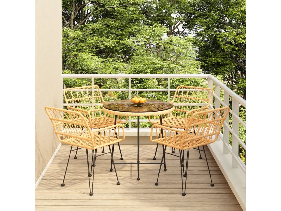 Pcs Conjunto De Jantar P/ Jardim Vime Pe Wsd591190 Lovely Home