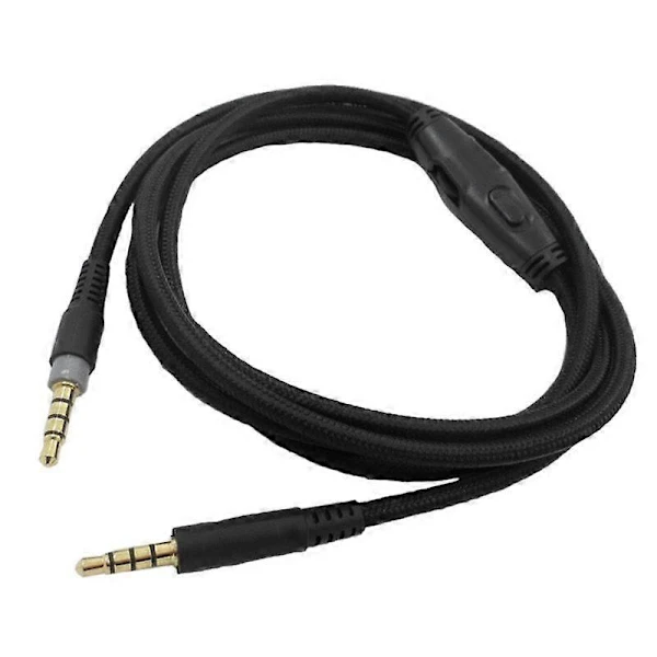 Cabo De Substituição Para Fones Ouvido Hyperx Cloud Alpha/hyperx Core Flight Com Controles Volume E Áudio