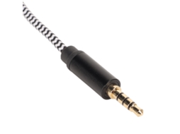 Cabo de Som Auxiliar 3,5mm Macho para Macho Sem Perda Estéreo 50cm