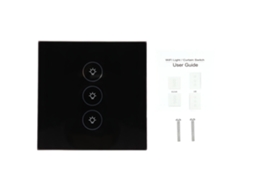 Laxiscreed Interruptor De Parede Led Em Vidro Cristal Com Controle Táctil E Compatível Com Tensão Europeia