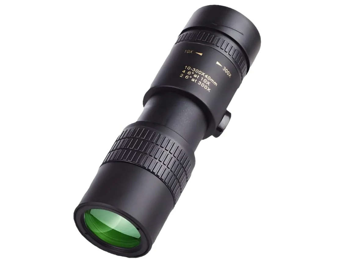 Telescópio Externo Portátil De Alta Definição Monocular Com Zoom De 10 300 × 40 Para Concertos E Observação De Aves Preto Bestvite