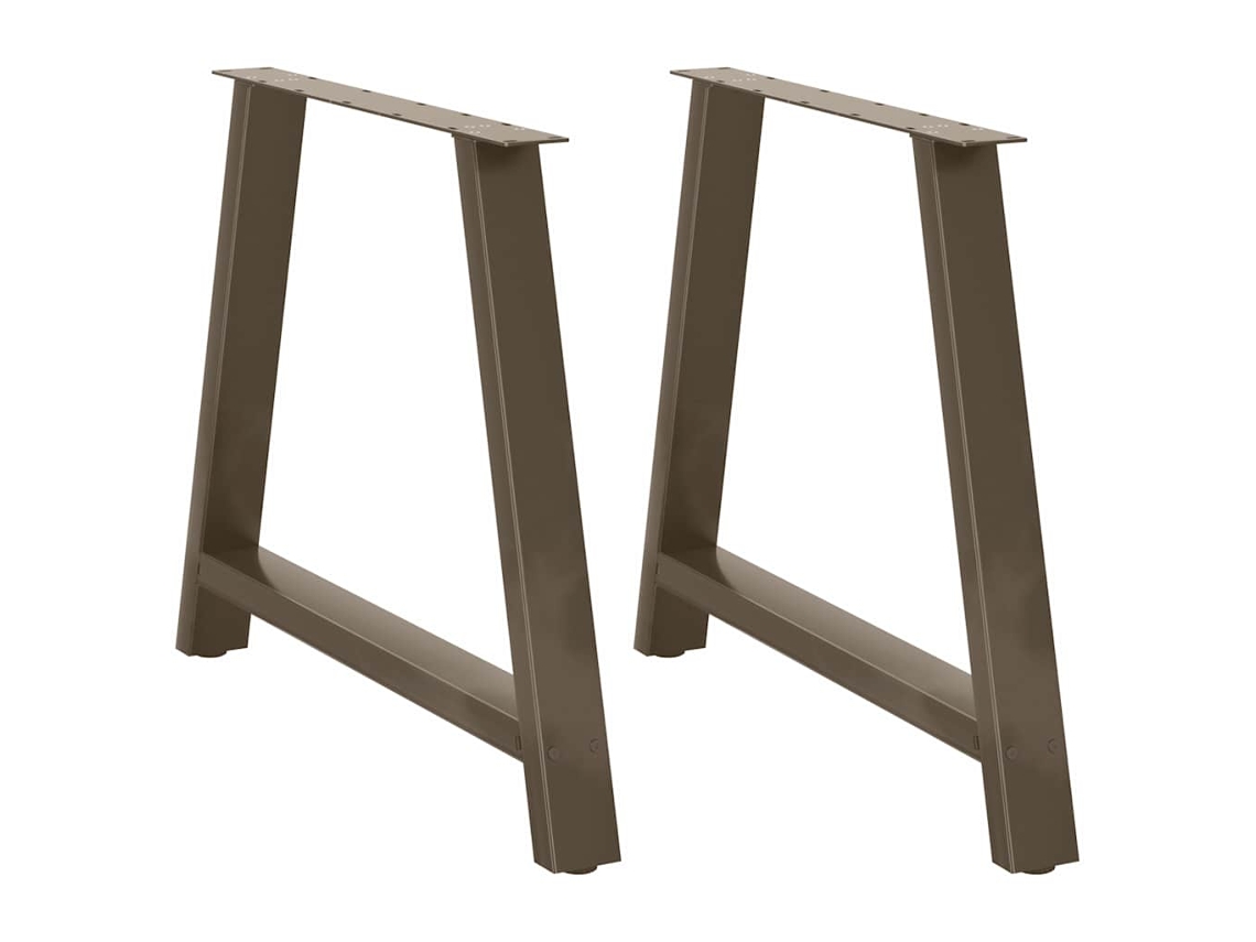 Vidaxl Pés De Mesa De Jantar Em Formato A, 2 Peças, 100x(72-73) Cm, Aço