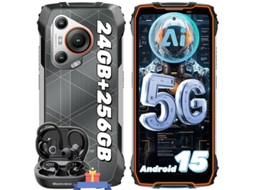 Smartphone 5g Blackview Bl7000 6.78'' 24 Gb 256 Gb Laranja