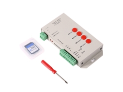 Controlador De Cor Led Mágico Laxiscreed Com Cartão De Memória De 256mb E Programável
