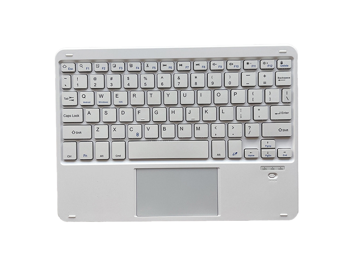 Teclado Bluetooth Sem Fio Ultrafino Com Trackpad Teclado Recarregável Universal Para Dispositivos Ipad, Ios, Android E Windows Aquaforge