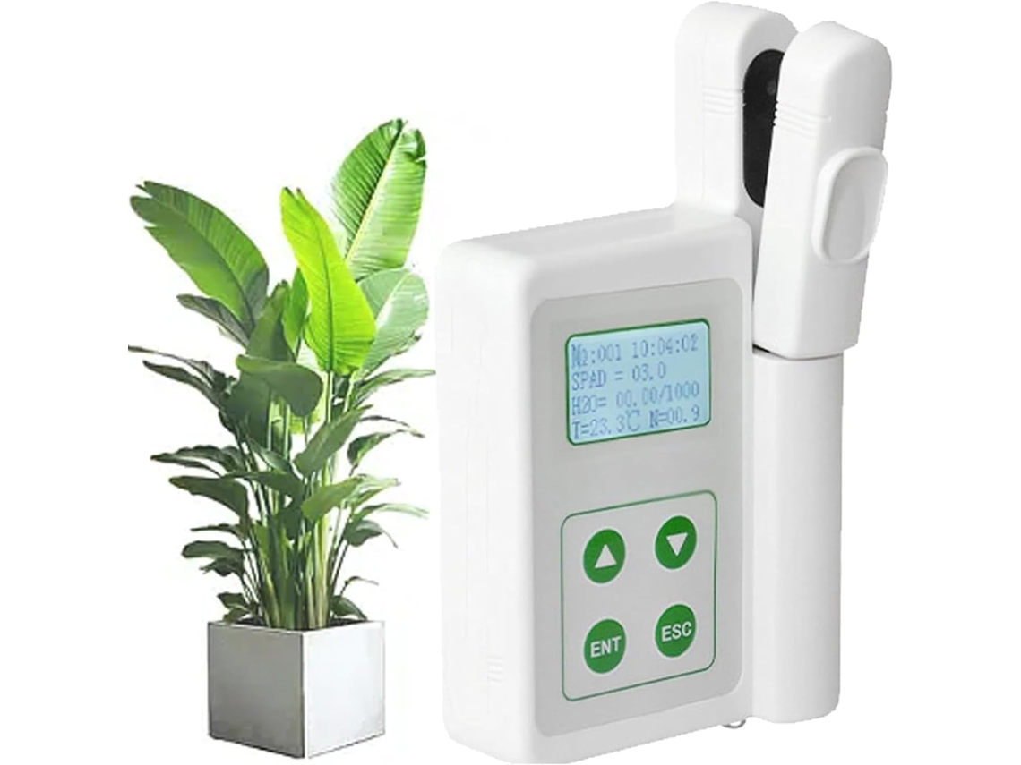 Medidor De Clorofila 3em 1 Para Nitrogênio Foliar E Umidade, Testador Plantas Portátil Com Exportação Dados