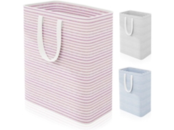 Cesto De Roupa Dobrável Grande De 100 Litros, Impermeável, Autoportante, Com Alças Reforçadas, Para Roupas, Toalhas, Brinquedos E Cobertores