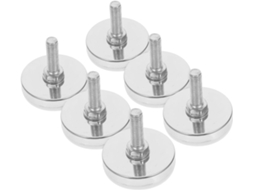 Conjunto De 6-niveladores Ajustáveis Para Móveis, Pés Ajustáveis Com Parafuso Para Cadeiras, Armários E Mesas, Suporte