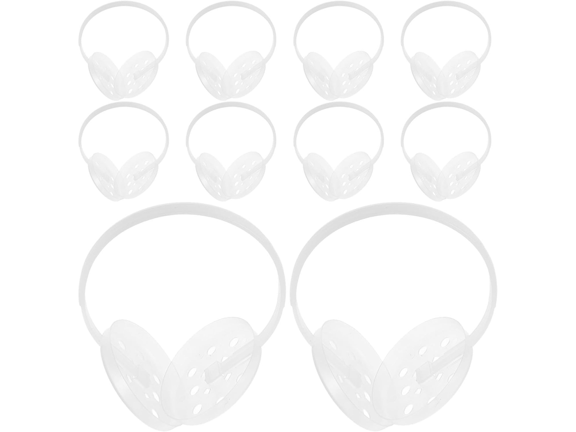 Conjunto De 10 Peças De Suporte Interno De Plástico Branco