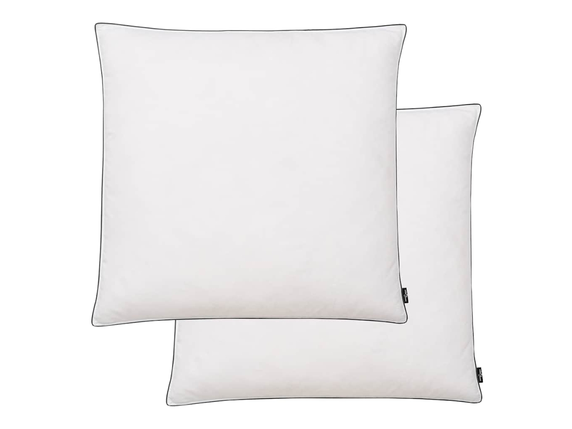 Vidaxl Almofadas 2 Pcs Enchimento De Penugem/penas 80x80 Cm Branco