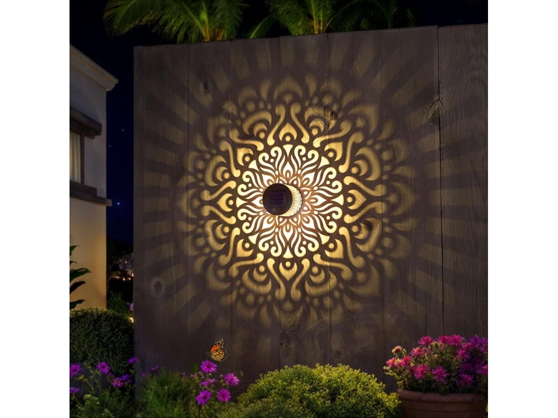 Kit com 1, 2 ou 4 Luzes Solares Led para Jardim, Parede AQUAFORGE