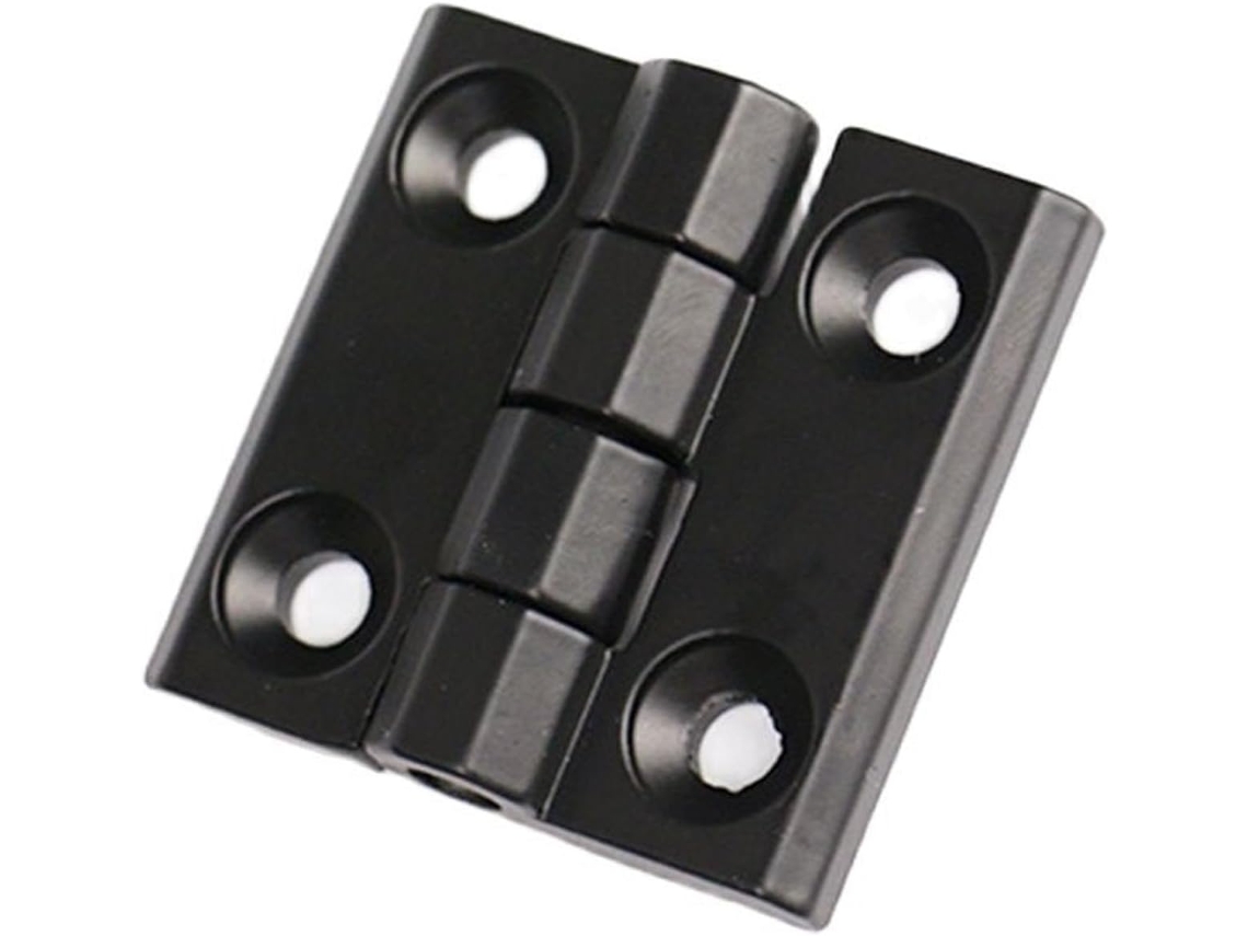 1 Dobradiça Dobrável Retangular De Liga Zinco E Alumínio 60x60mm, Prata