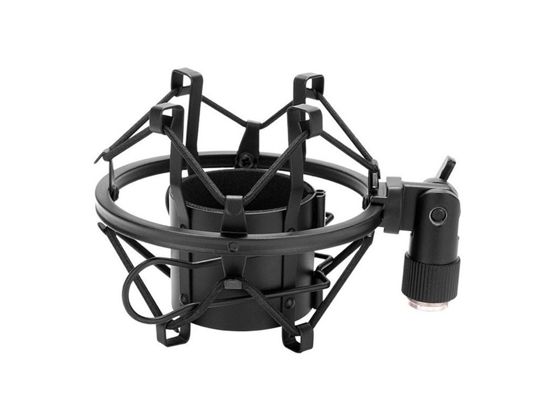 Soporte Antivibratório De Metal Para Micrófono Shock Mount Holder Stand Para Gravação De Vídeo Preto