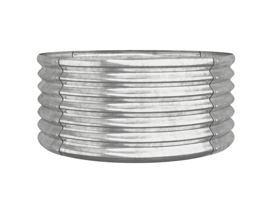 Garden Planter, Garden Planters Vidaxl Prateado Aço (80 X 80 X 36 Cm)